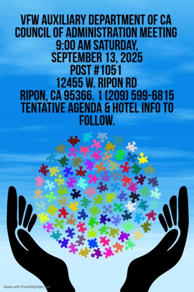 Department C of A 9-13-2025 Flyer